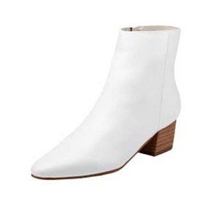 Marc Fisher White Ankle Boots